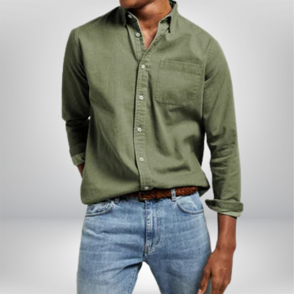 Artur Daniel Bomullsskjorte med lomme