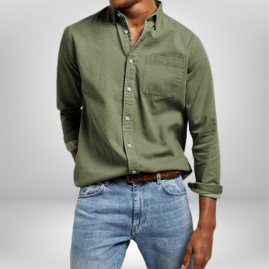 Artur Daniel Bomullsskjorte med lomme