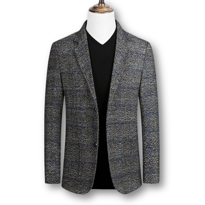 Domenico Elegant blazer i skotsk stoff