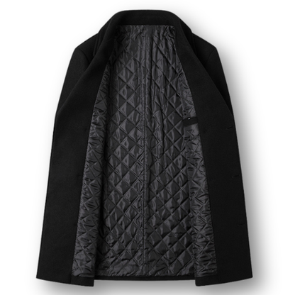 Marcello Elegant dobbeltradet kåpe i premium ull