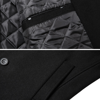 Marcello Elegant dobbeltradet kåpe i premium ull