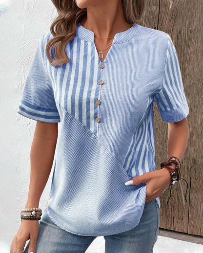 Frederique Elegant stripete bluse