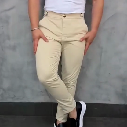 Rick Slim Fit-bukser i stretch for menn